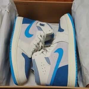 Nike Air Jordan 1 Zoom Comfort 2 Blue and Gray Sneakers Size 13 NIB